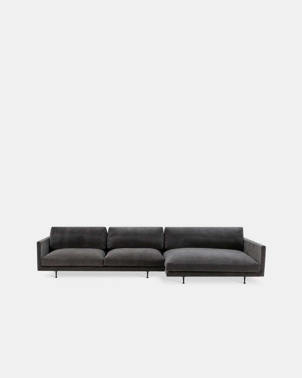 Maho V6 L Shape Sofa - Right Facing Chaise - Charcoal-Navona 06