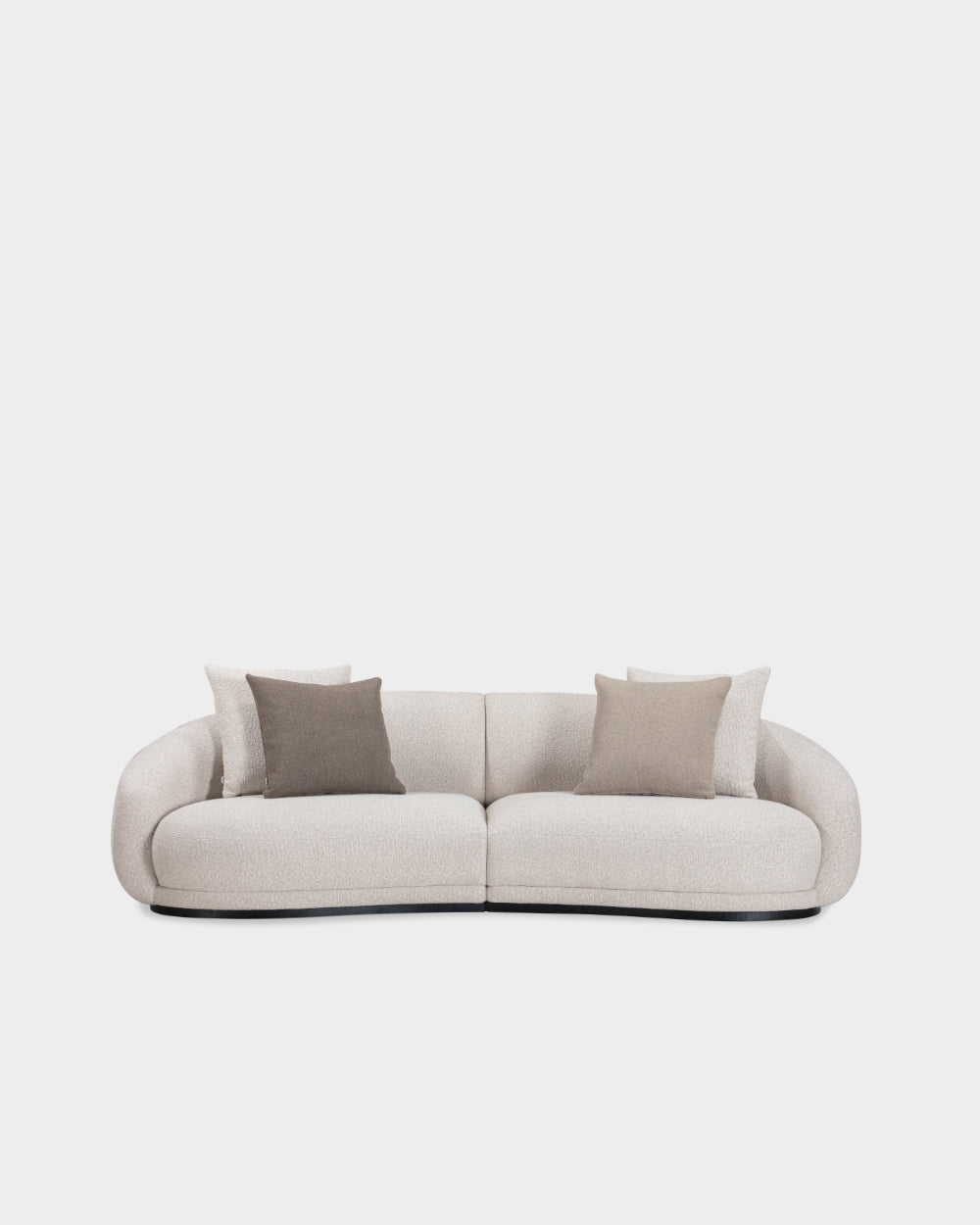 Montholon Curved 3 Seater Sofa - Cream-Bosa 04