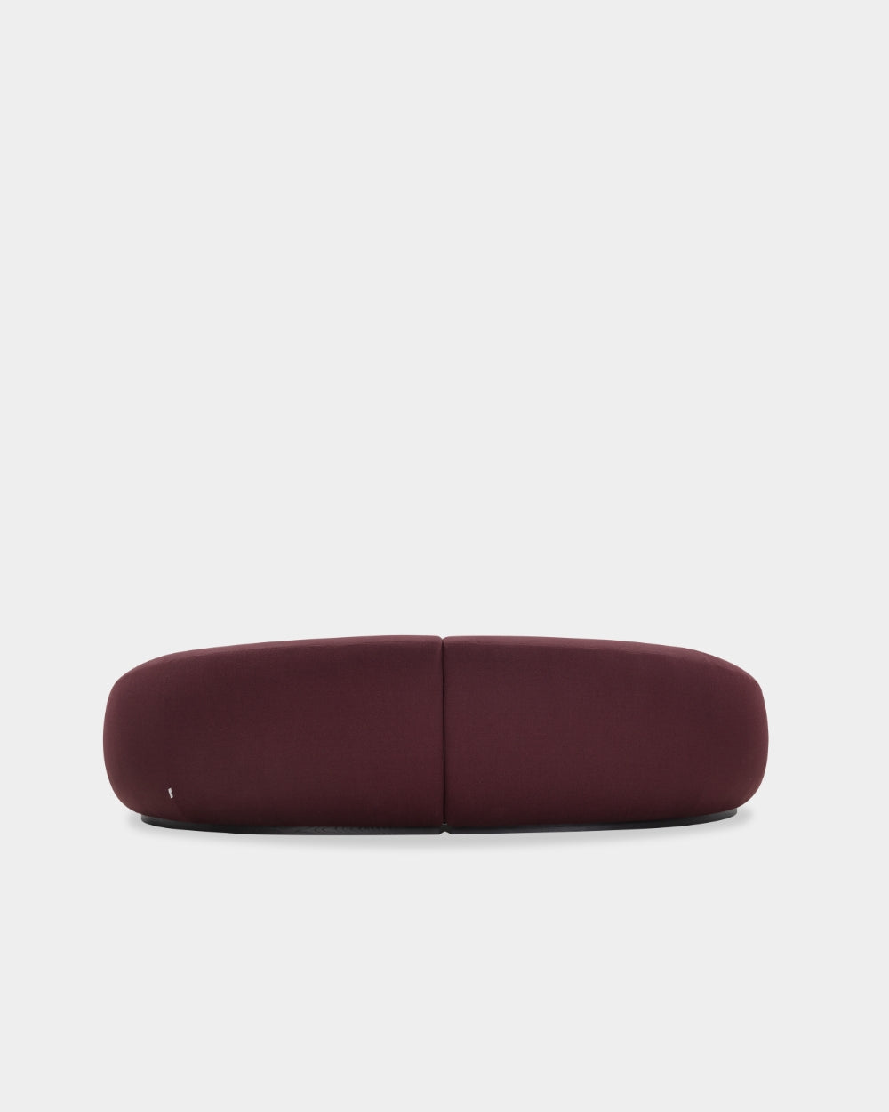 Montholon Curved 3 Seater Sofa - Dark Plum-Vidar 0693
