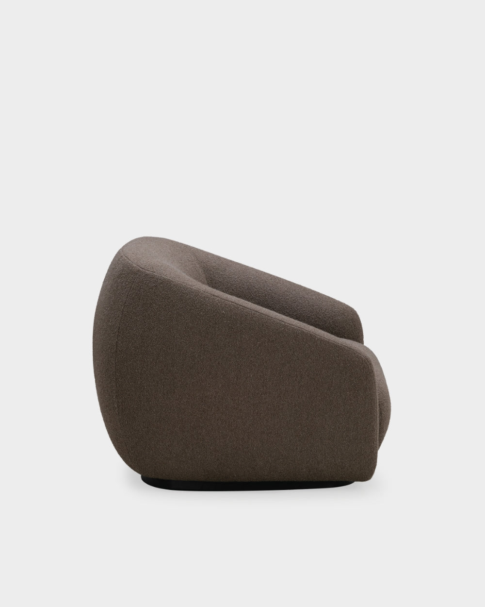Montholon Lounge Chair - Dark Brown Boucle-Cuddle 06