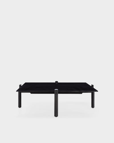 Notch Rectangular Coffee Table - Medium - Black