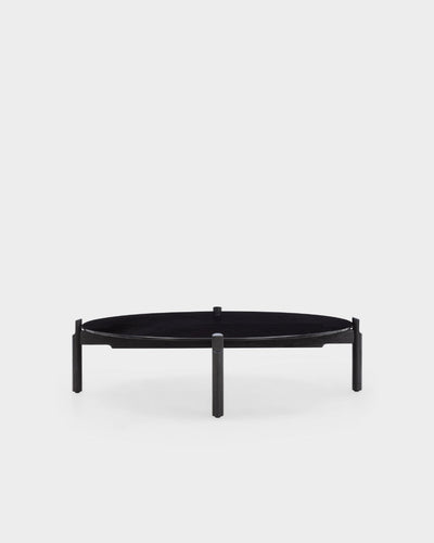 Notch Round Coffee Table - Large - Black