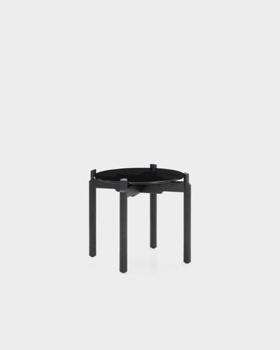 Notch Round Side Table - Small - Black