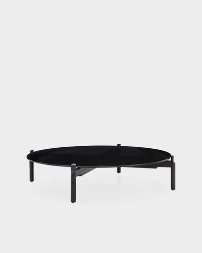 Notch Round Coffee Table - Extra Large - Black