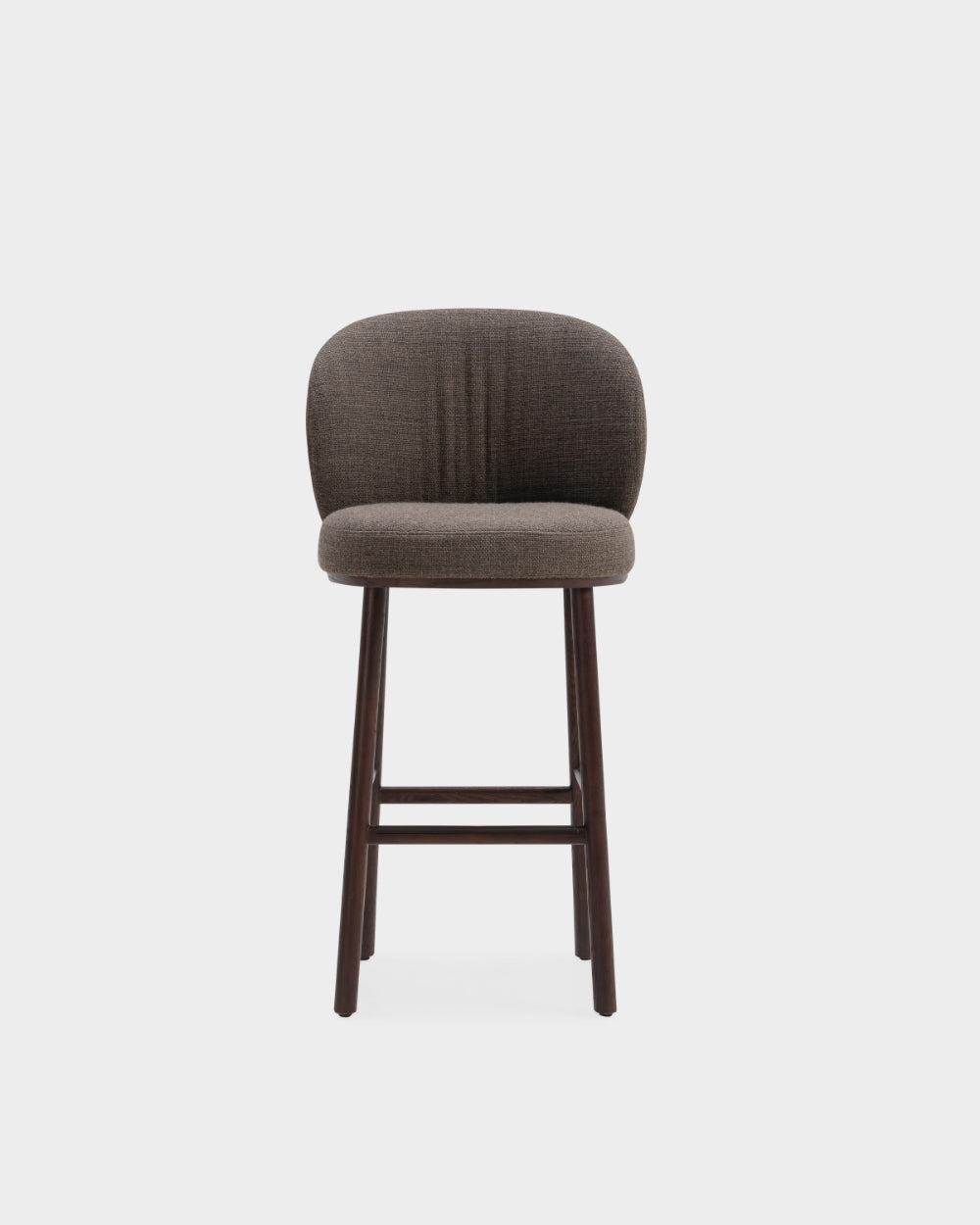Ovata Bar Stool - Black - Slate Grey-Tivoli 06