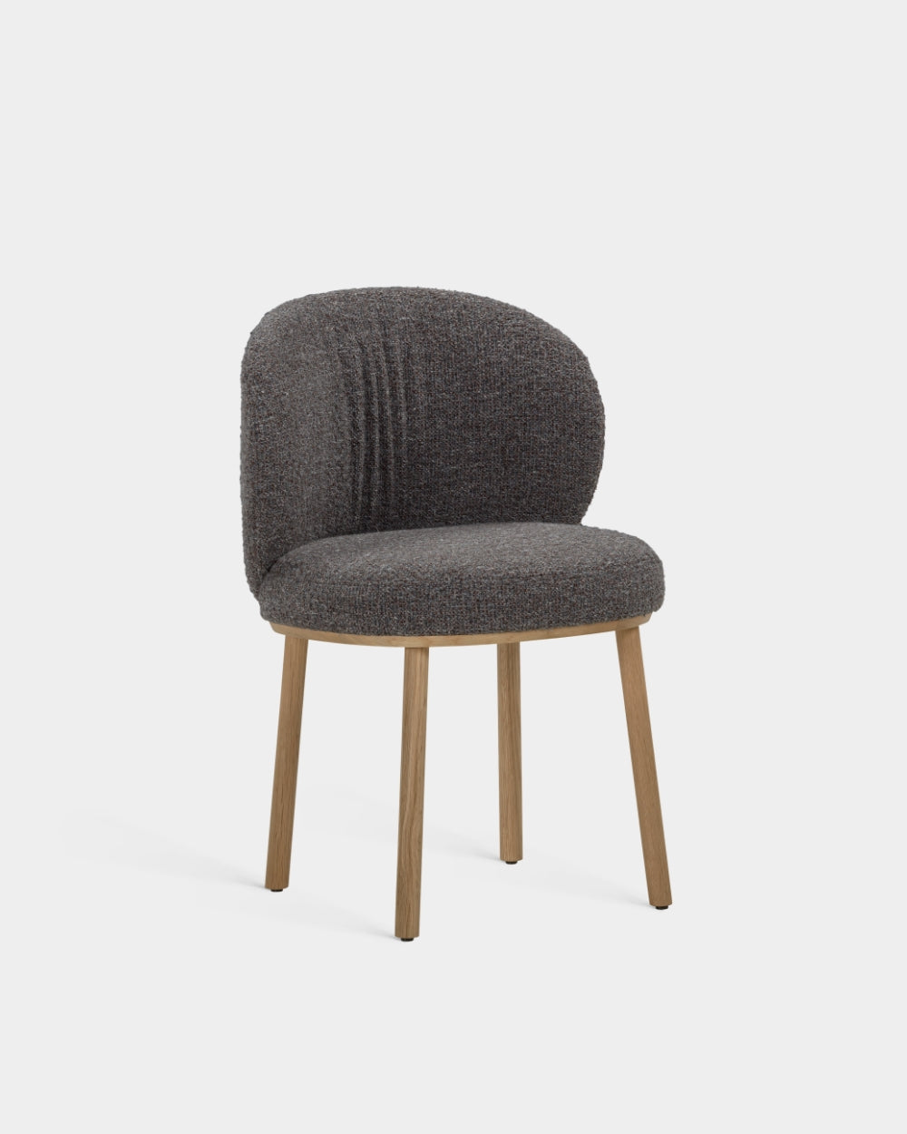 Ovata Dining Chair - Light Oak - Dark Grey-Bosa 12