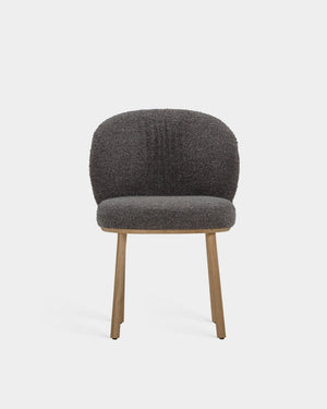Ovata Dining Chair - Light Oak - Dark Grey-Bosa 12