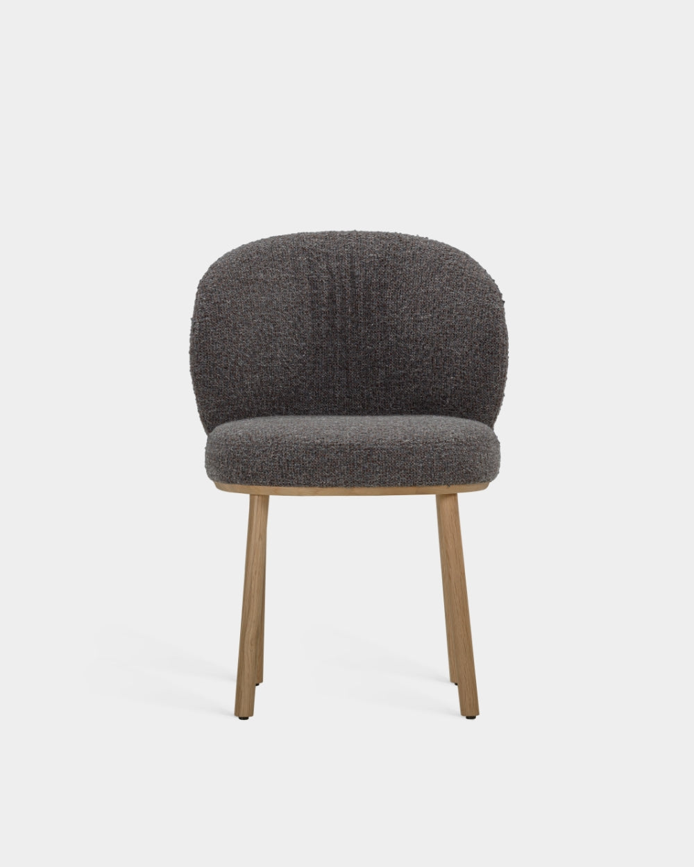 Ovata Dining Chair - Light Oak - Dark Grey-Bosa 12