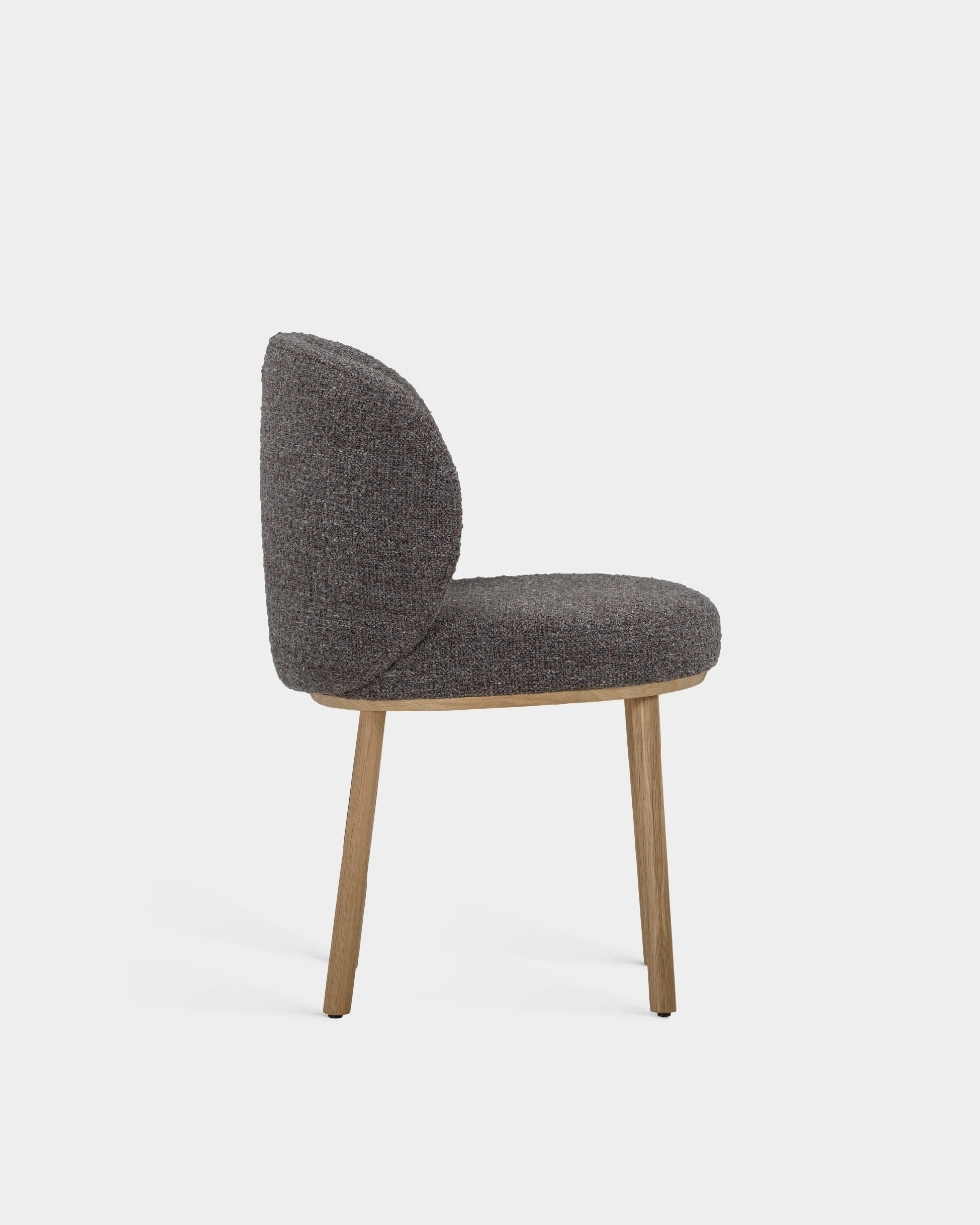 Ovata Dining Chair - Light Oak - Dark Grey-Bosa 12