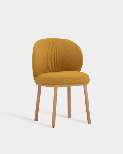 Ovata Dining Chair - Light Oak - Mustard-Glow 08