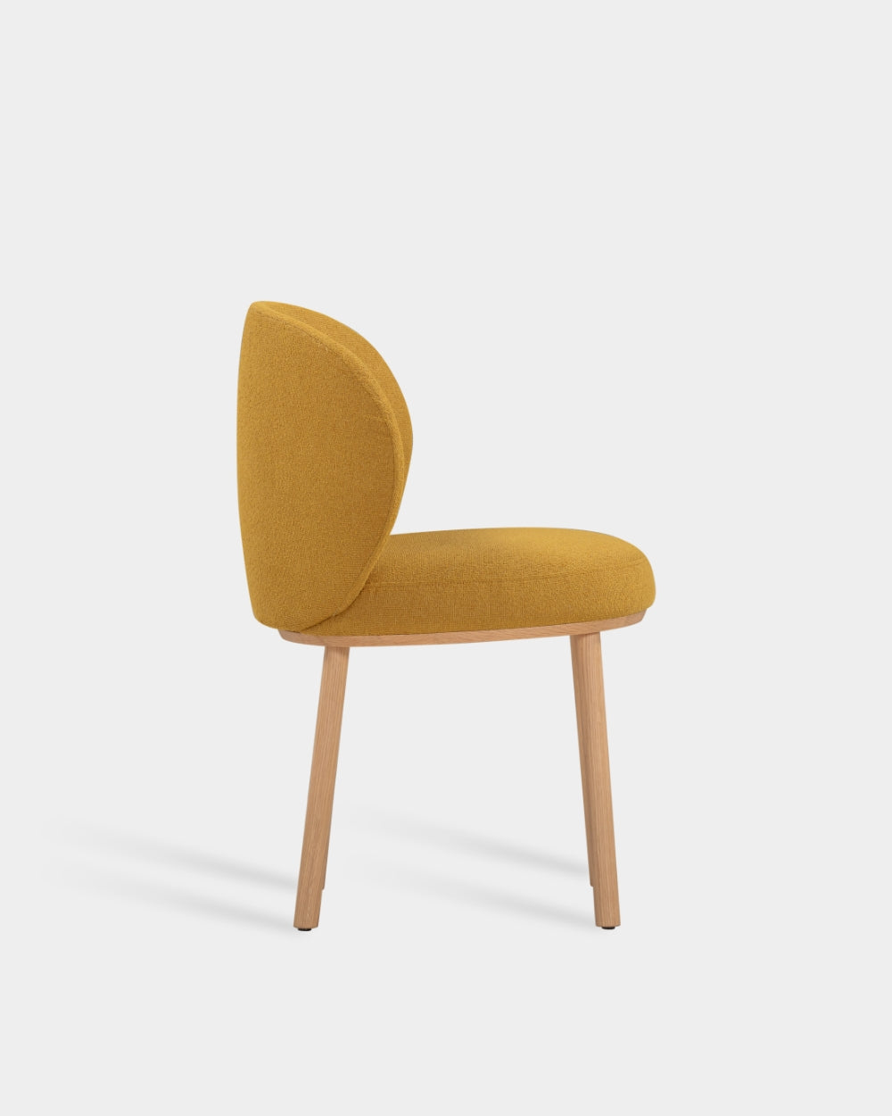Ovata Dining Chair - Light Oak - Mustard-Glow 08