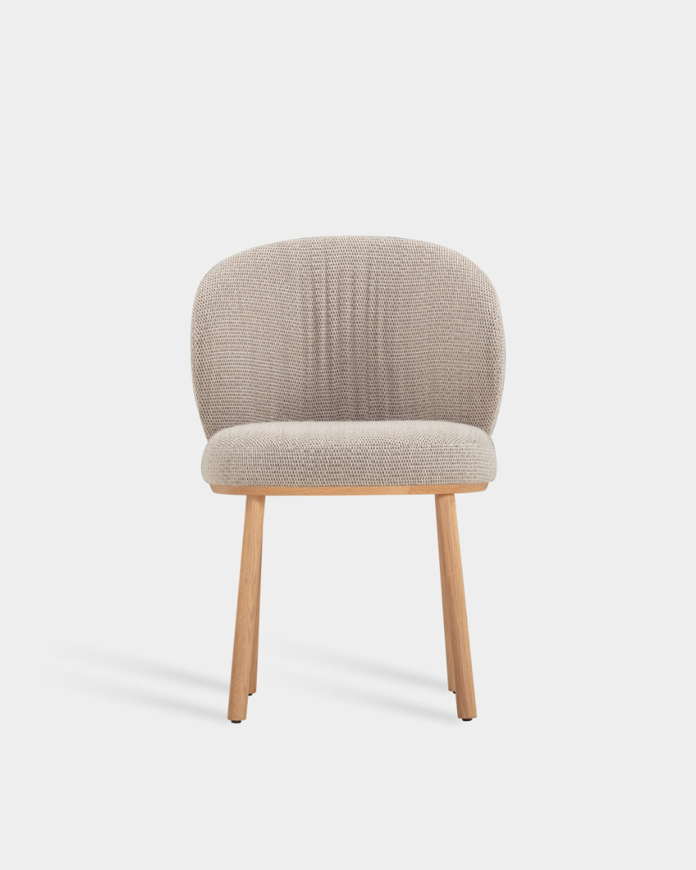 Ovata Dining Chair - Light Oak - Oatmeal-Turn 02