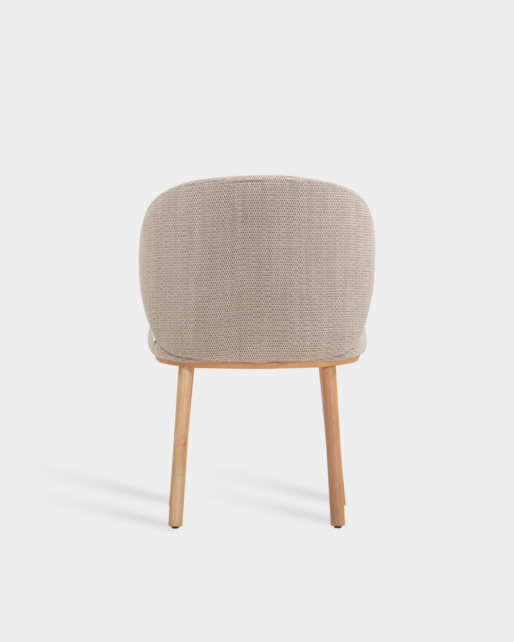 Ovata Dining Chair - Light Oak - Oatmeal-Turn 02