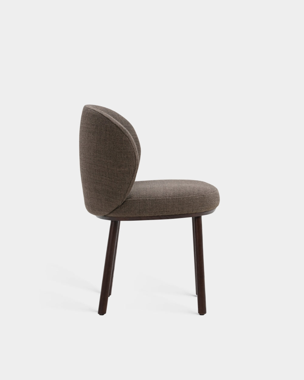 Ovata Dining Chair - Dark Brown - Brown-Tivoli 04