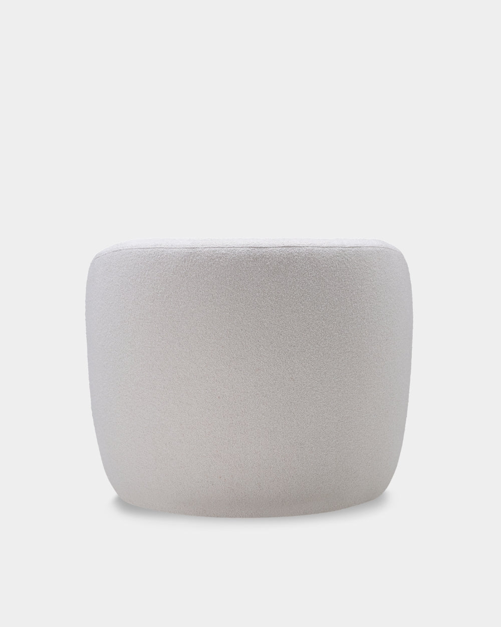 Ovata Large Lounge Chair - White Boucle-Cuddle 02