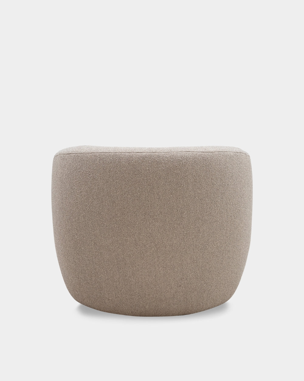 Ovata Swivel Large Lounge Chair - Light Brown-Cuddle 04