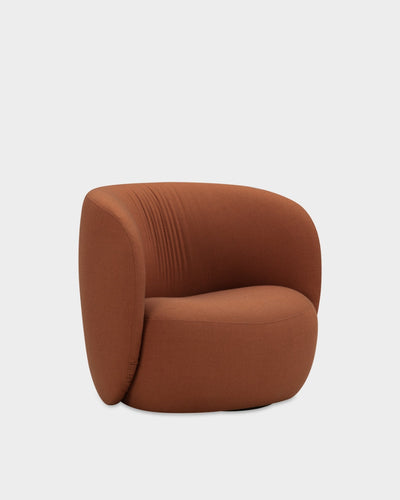 Ovata Large Lounge Chair - Clay Red-Umber 63129