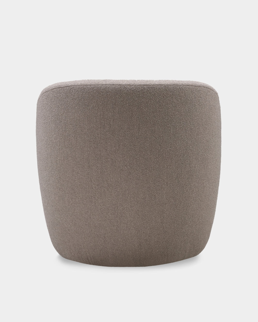 Ovata High Back Lounge Chair - Light Brown Boucle-Cuddle 04