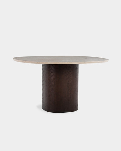 Ovata Dining Table - Brown - Jura Grey Limestone