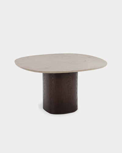 Ovata Dining Table - Brown - Jura Grey Limestone