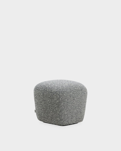 Panorama Compact Pouf - Tweed Grey-Silenzio 08