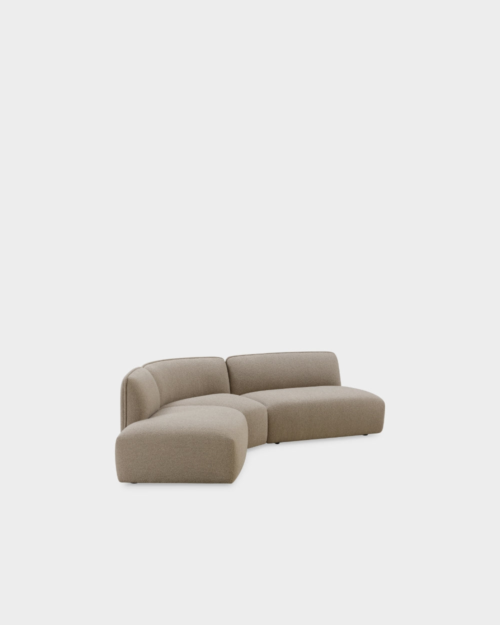 Panorama V4 Modular Sofa - Light Brown Boucle-Cuddle 04