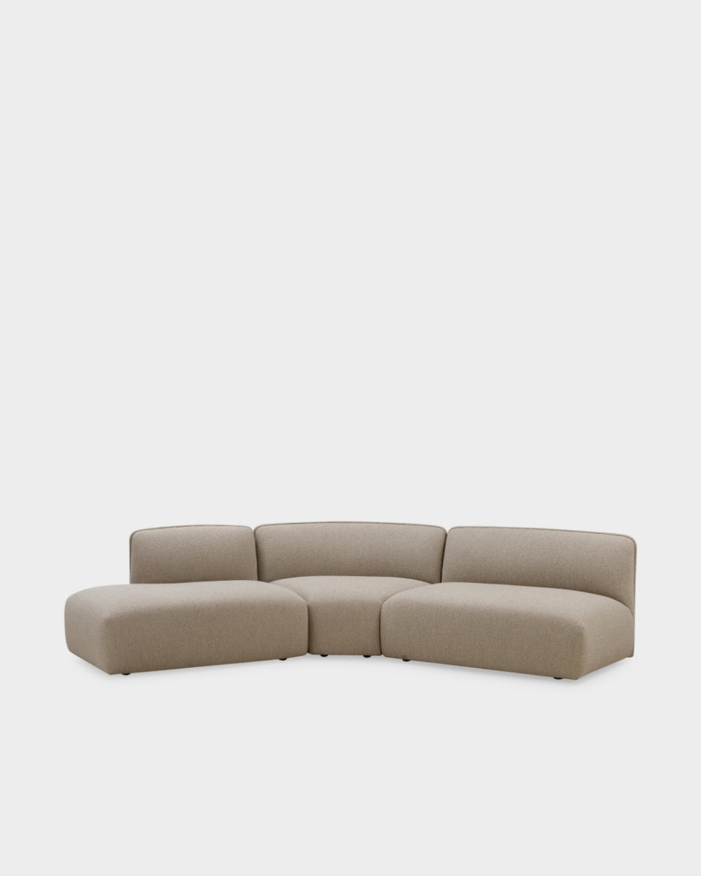 Panorama V4 Modular Sofa - Light Brown Boucle-Cuddle 04