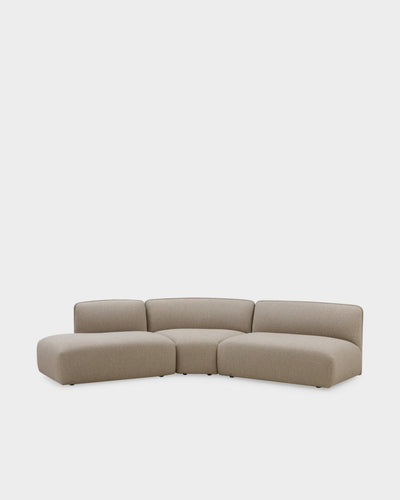 Panorama V4 Modular Sofa - Light Brown Boucle-Cuddle 04