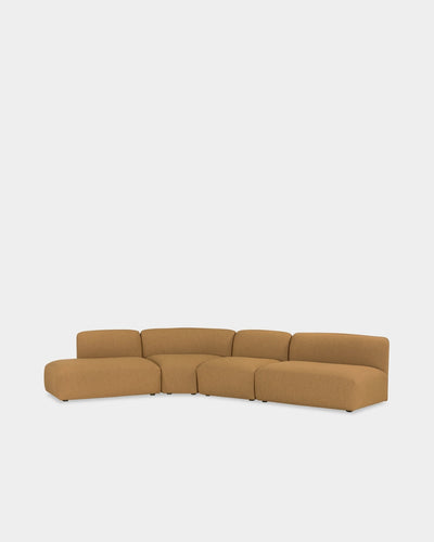 Panorama V6 Modular Sofa - Mustard Boucle-Cuddle 12