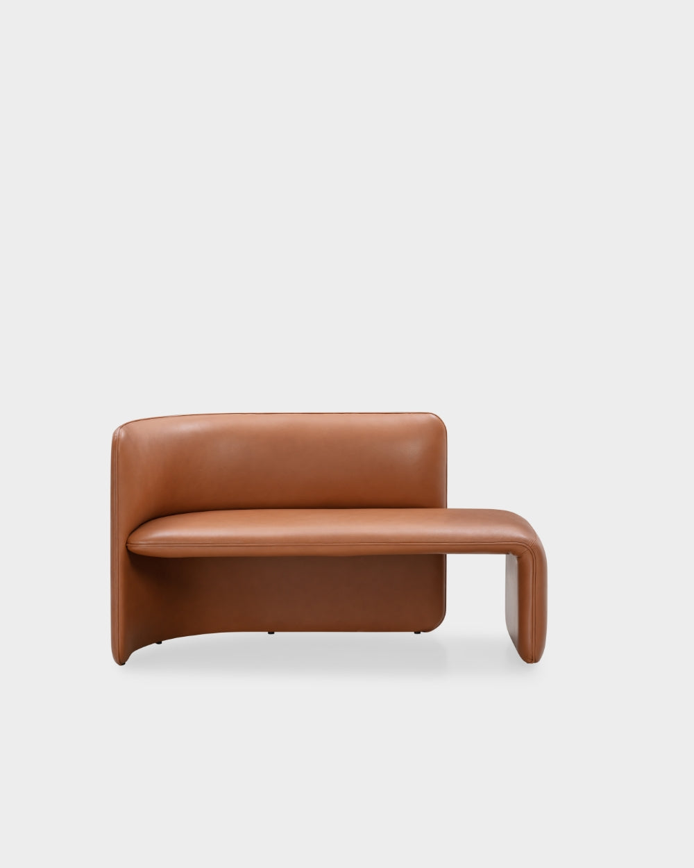Rest 1.5 Seater Bench - Left Side Facing - Patrol Cognac Leather