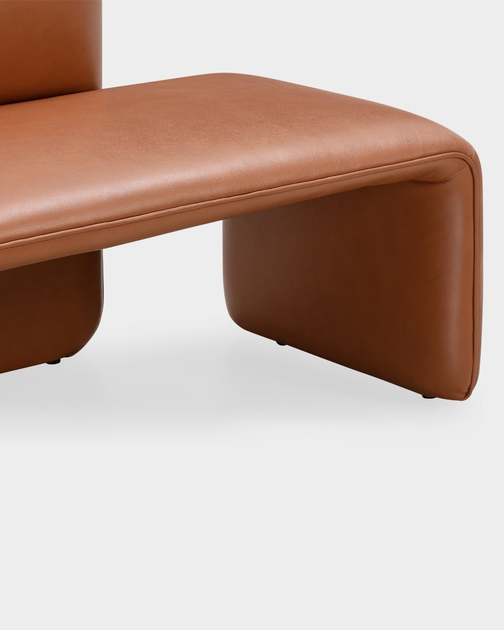 Rest 1.5 Seater Bench - Left Side Facing - Patrol Cognac Leather