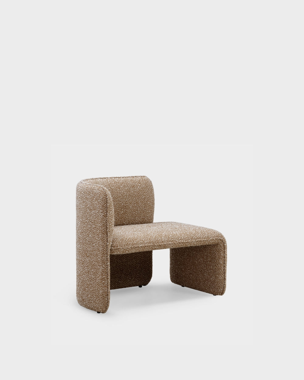 Rest 1 Seater Bench - Left Side Facing - Brown-Silenzio 04