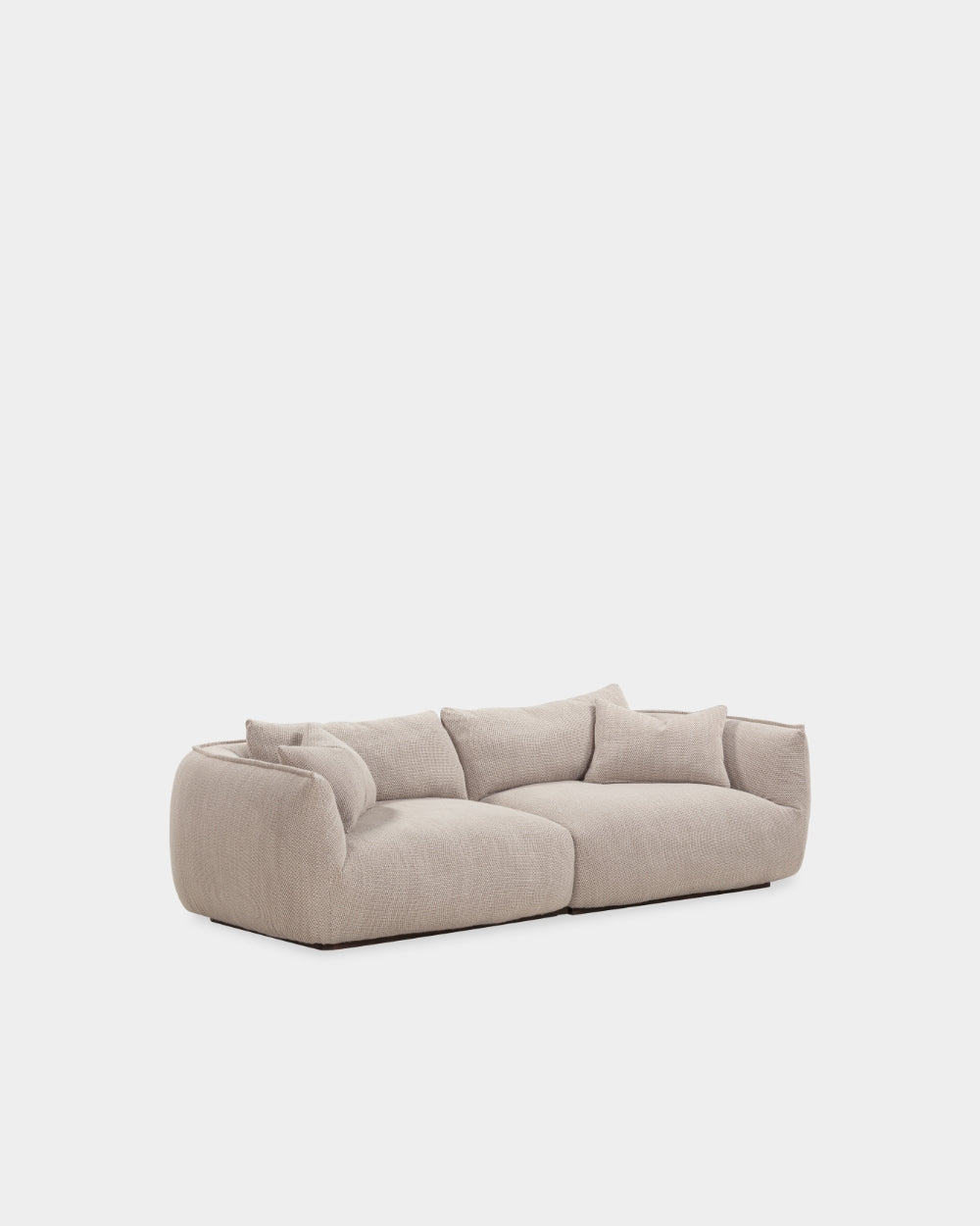 Ridge 2 Seater Sofa - Oatmeal-Turn 02