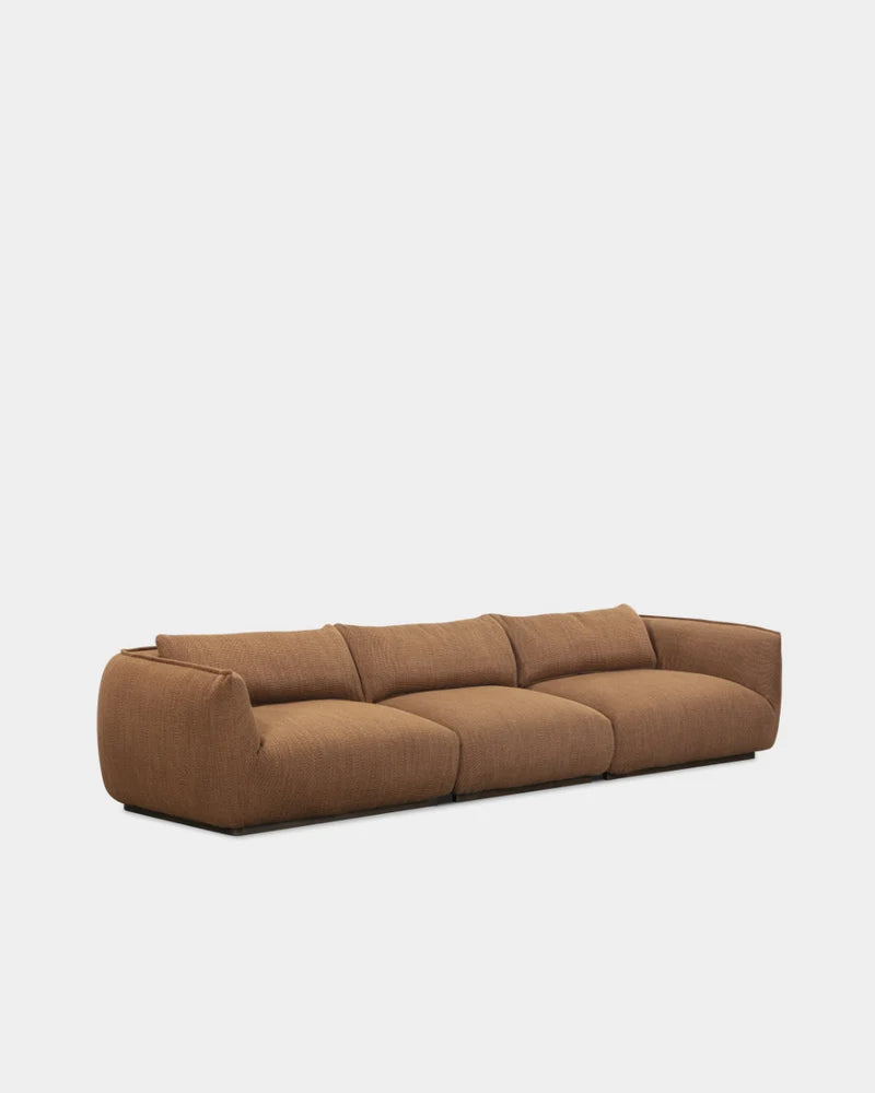 Ridge 3 Seater Sofa - Dark Brown-Turn 10