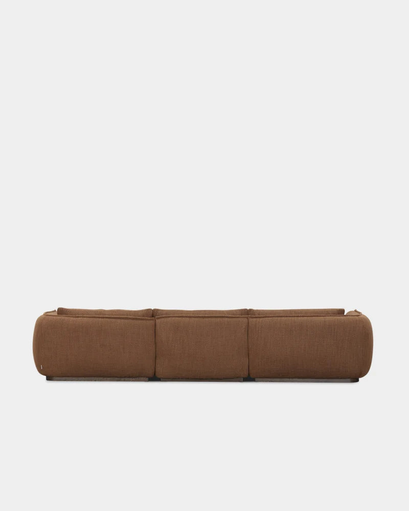Ridge 3 Seater Sofa - Dark Brown-Turn 10