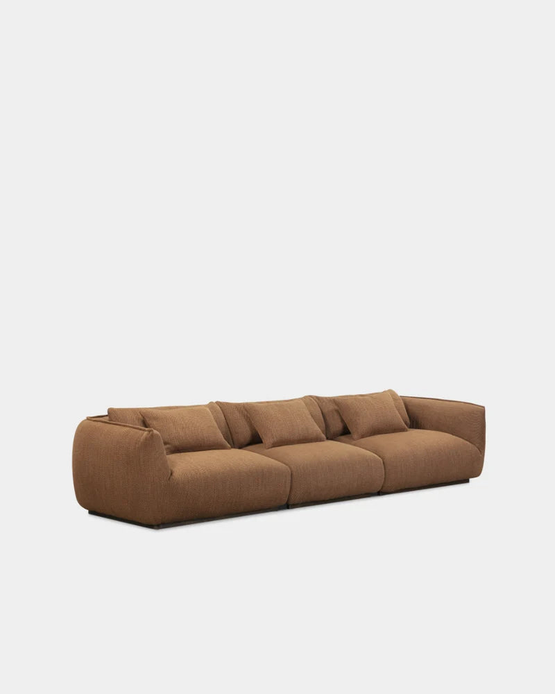 Ridge 3 Seater Sofa - Dark Brown-Turn 10