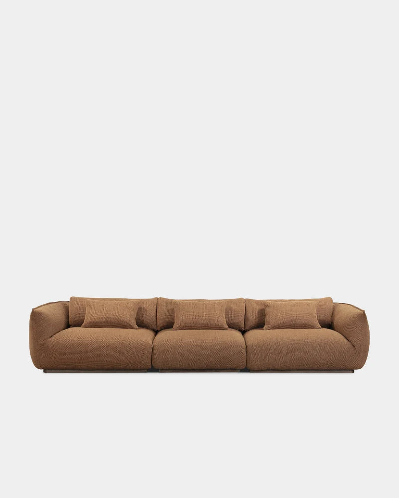 Ridge 3 Seater Sofa - Dark Brown-Turn 10