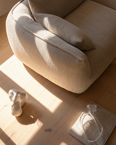 Ridge 2 Seater Sofa - Oatmeal-Turn 02