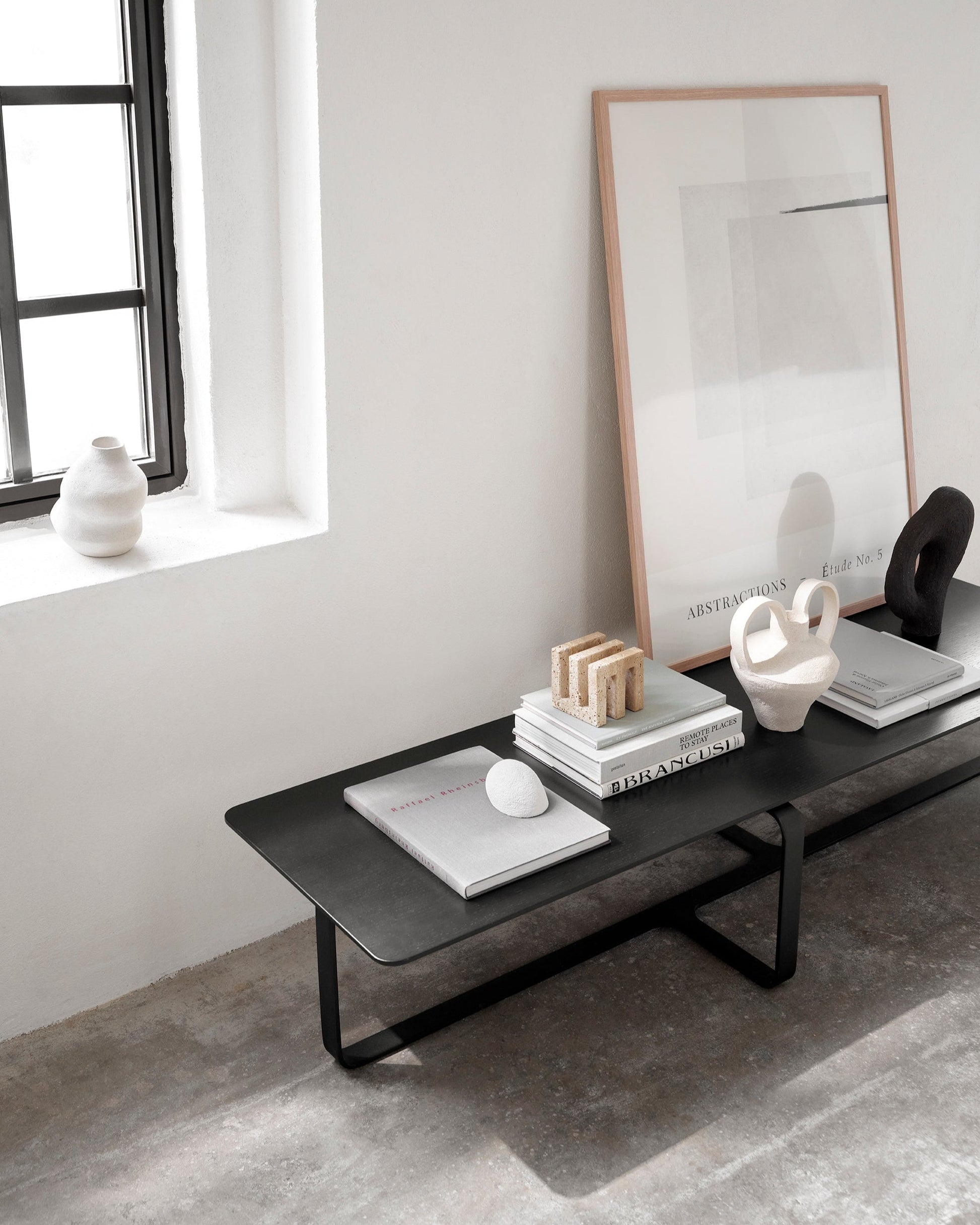 Root Long Rectangular Coffee Table - Black