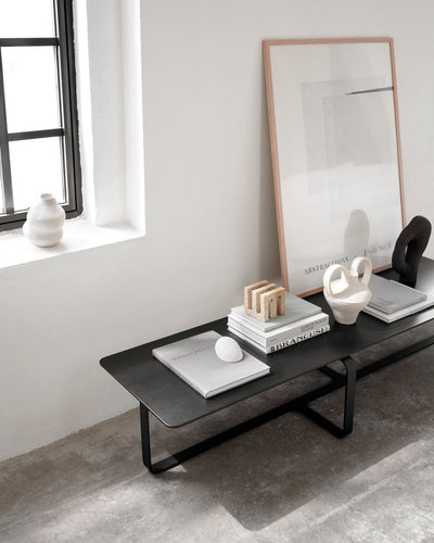 Root Long Rectangular Coffee Table - Black