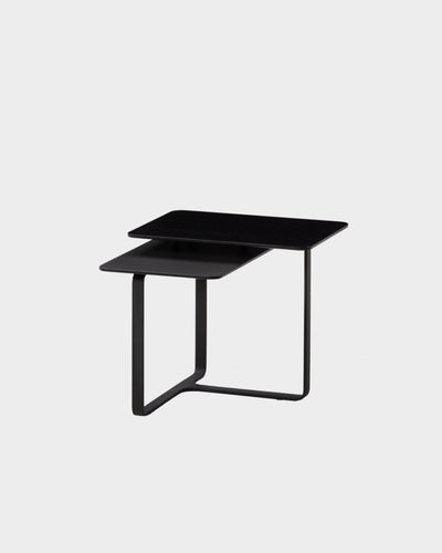 Root Double Top Side Table - Black