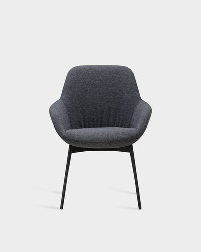 Sinum Dining Chair - Tweed Dark Grey-Coast 10
