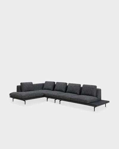 Surface V4 L Shape Sofa - Dark Grey-Alma 08