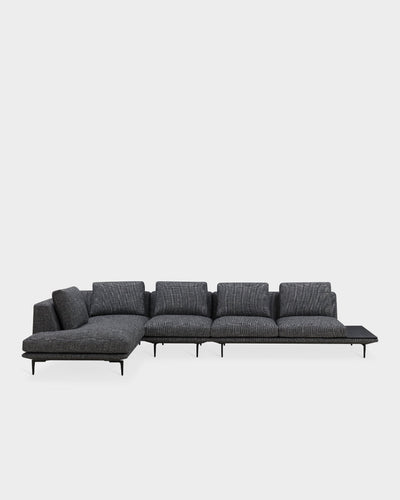 Surface V4 L Shape Sofa - Dark Grey-Alma 08