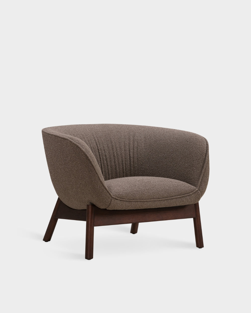 Vista Lounge Chair - Dark Brown Boucle-Cuddle 06 - Dark Brown