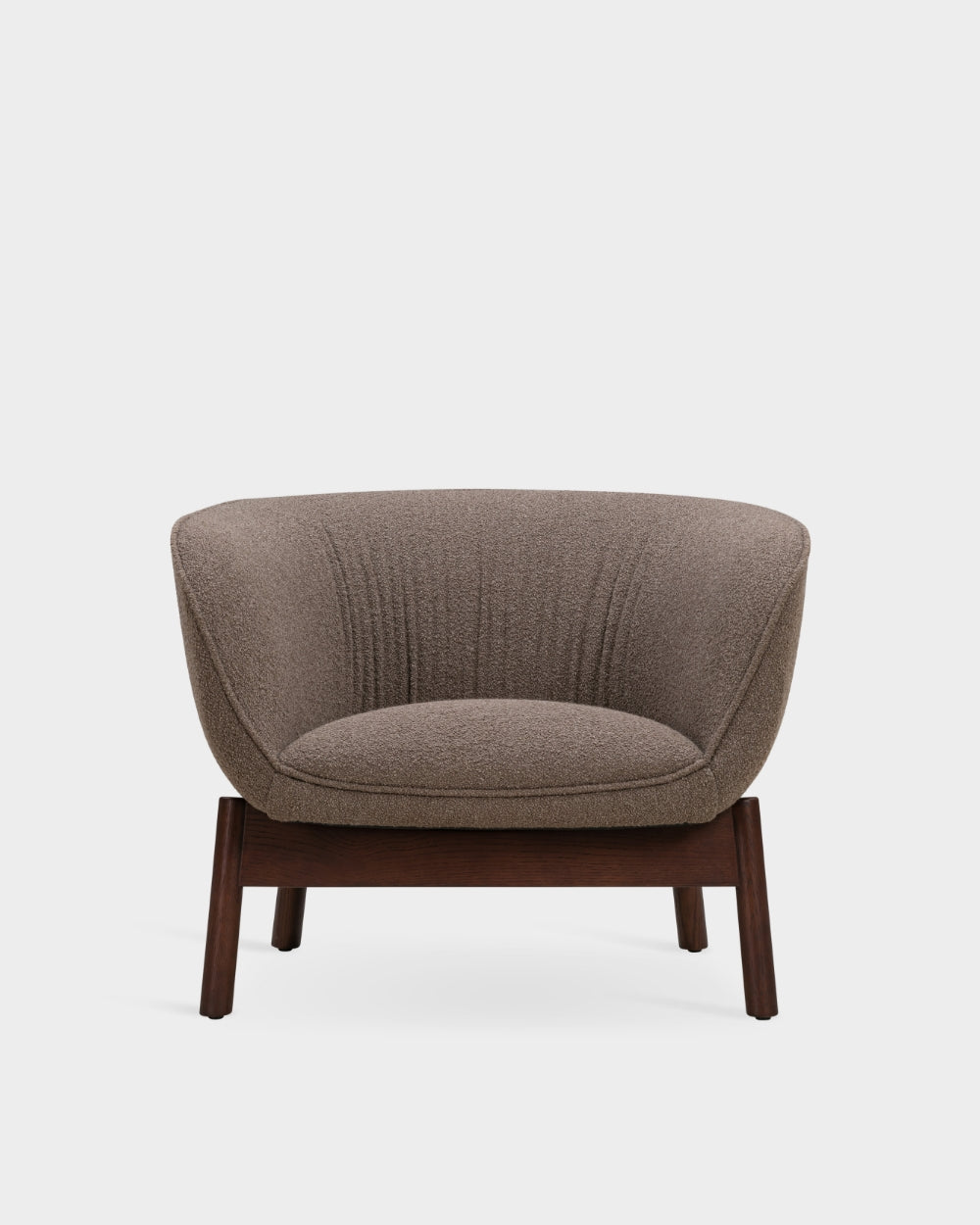 Vista Lounge Chair - Dark Brown Boucle-Cuddle 06 - Dark Brown