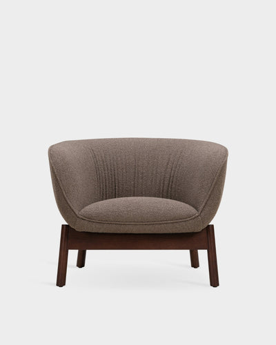 Vista Lounge Chair - Dark Brown Boucle-Cuddle 06 - Dark Brown