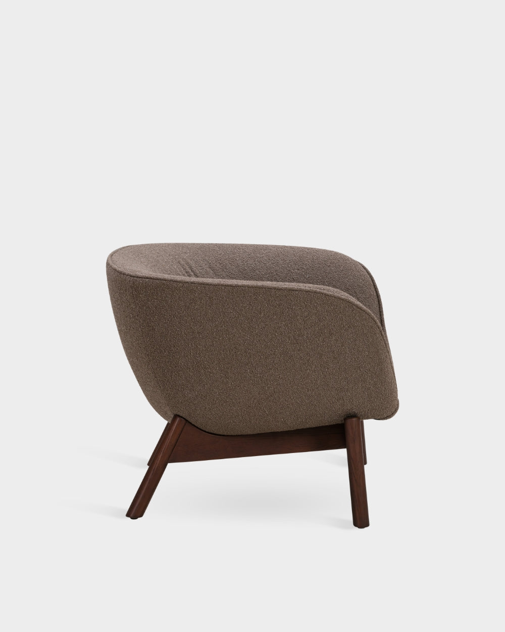 Vista Lounge Chair - Dark Brown Boucle-Cuddle 06 - Dark Brown