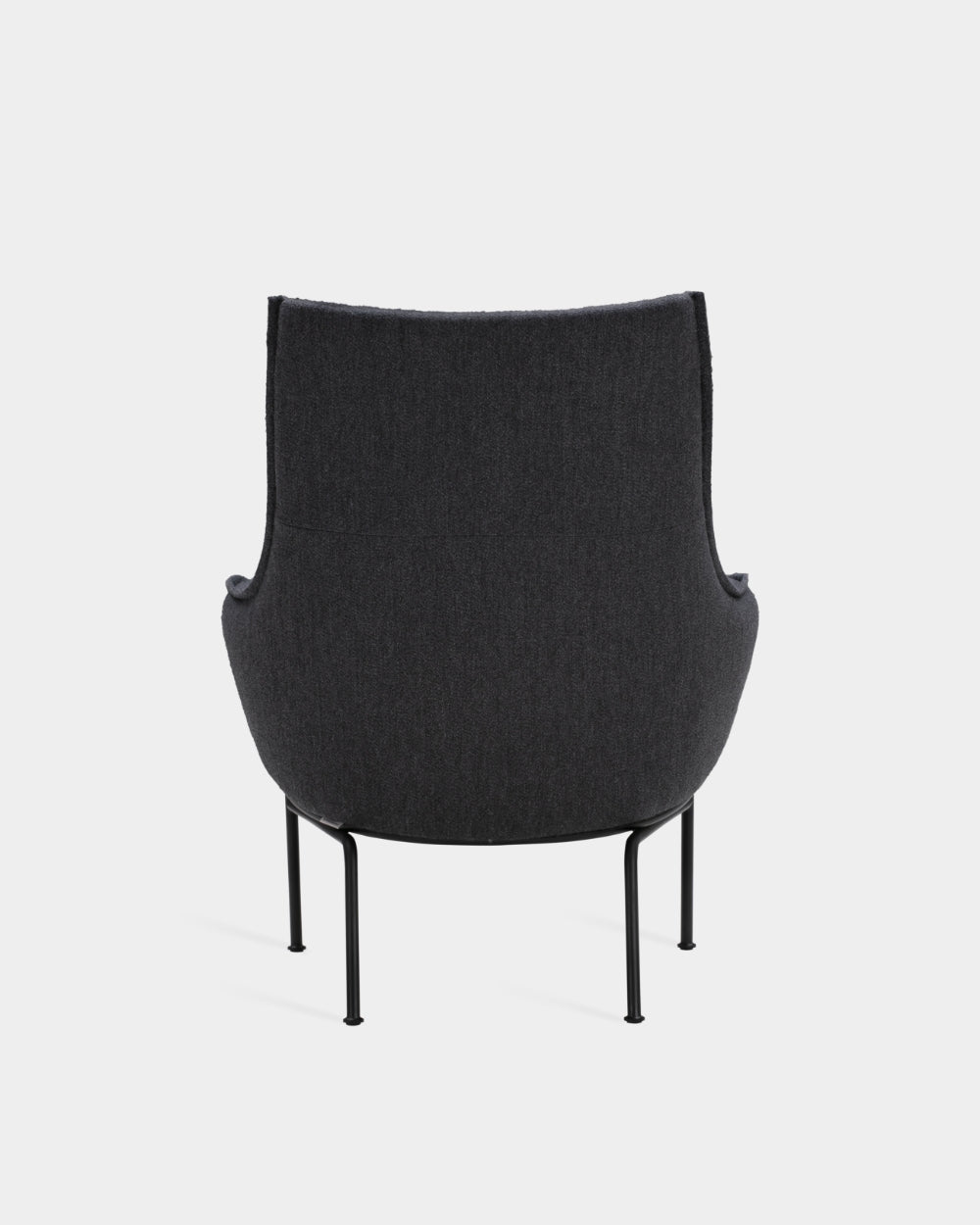 Aloe High Back Lounge Chair - Dark Grey-Monta 08