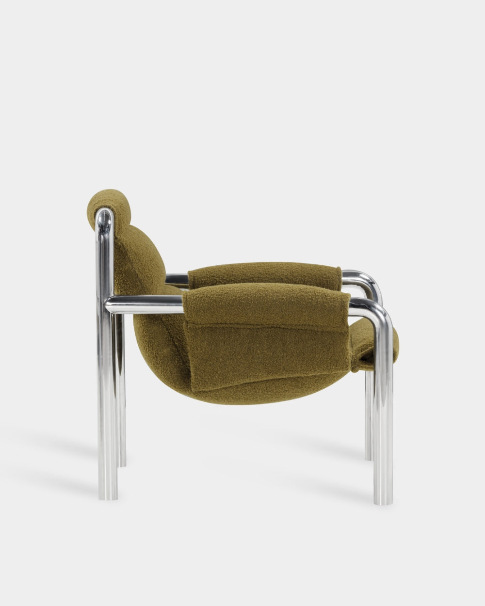 Atli Lounge Chair - Chrome - Dijon-Baru 0950